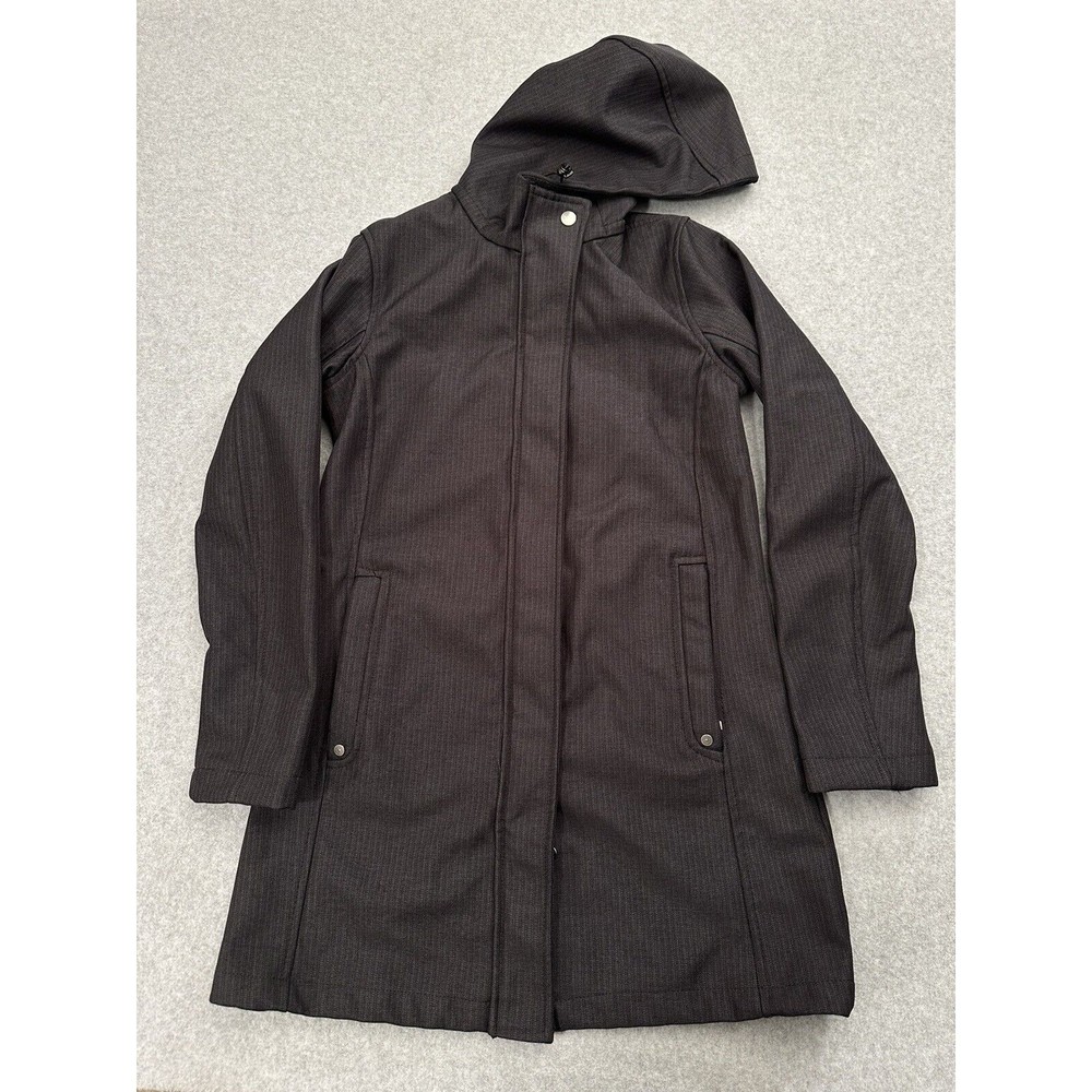 North End Womens Fleece Lined Long Jacket Black Size XS Outdoors Winter
